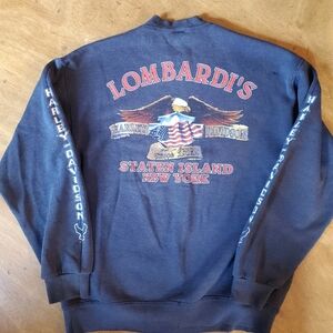 Harley-Davidson Black Crewneck Sweatshirt Med 1998